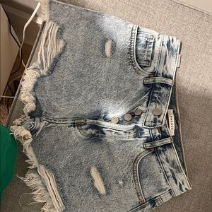 PacSun Blue Distressed Jean Shorts